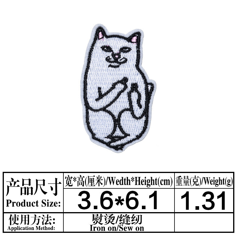 Wholesale DIY patchs cute cat patch children' s clothing bag OLY Exclusive